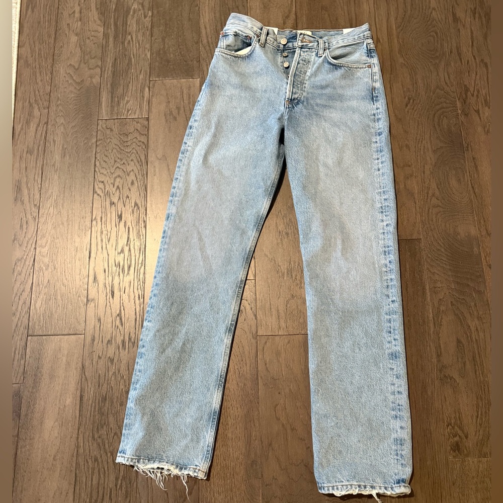 AGOLDE high rise relaxed fit straight jean